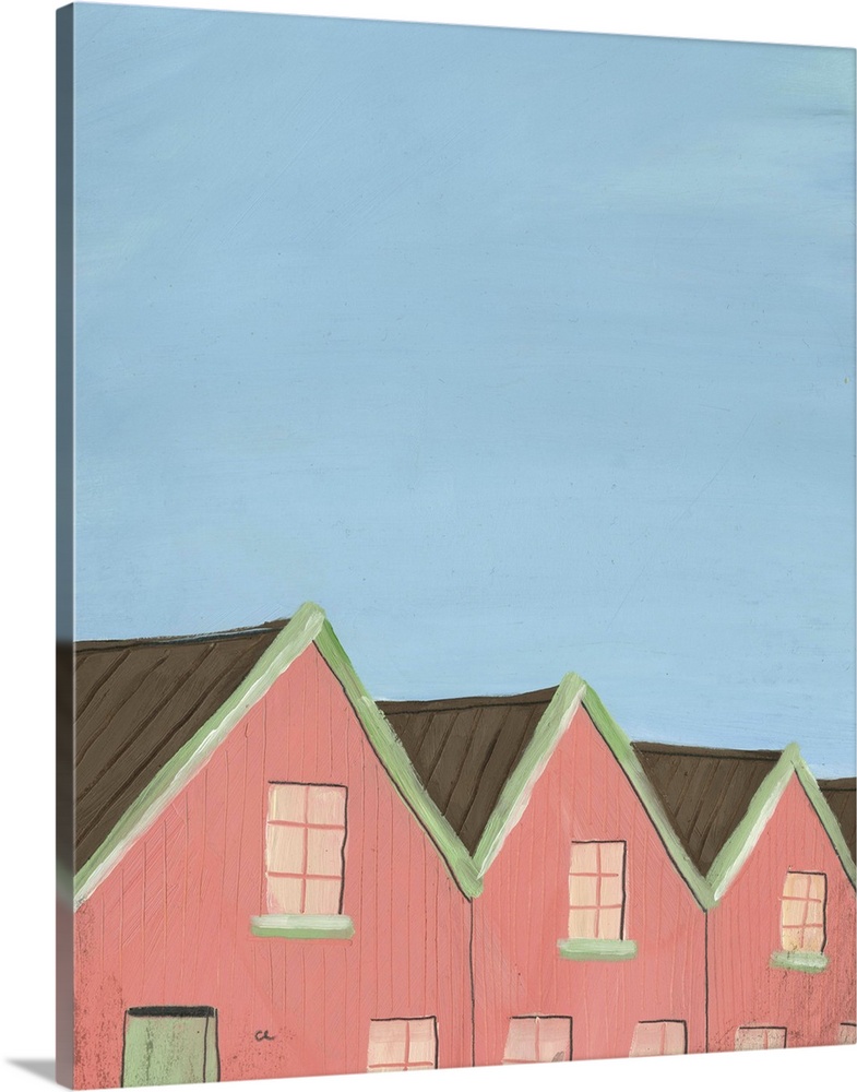 House, 2013, oil on paper.  By Grace Helmer.