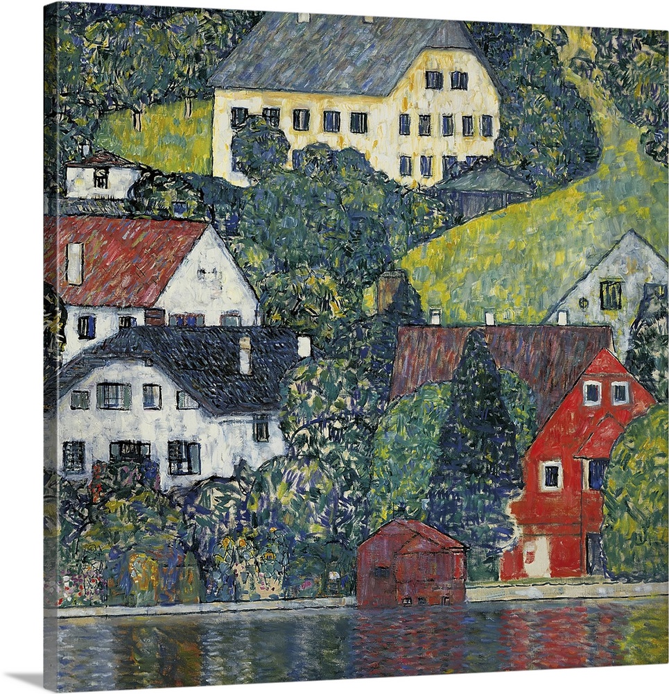 Houses At Unterach On The Attersee, 1916