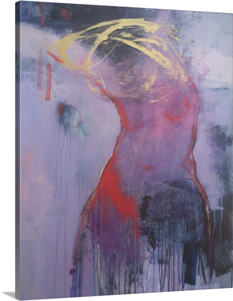 I don't have to be perfect, 2017. (Originally acrylics and pastels on canvas.)