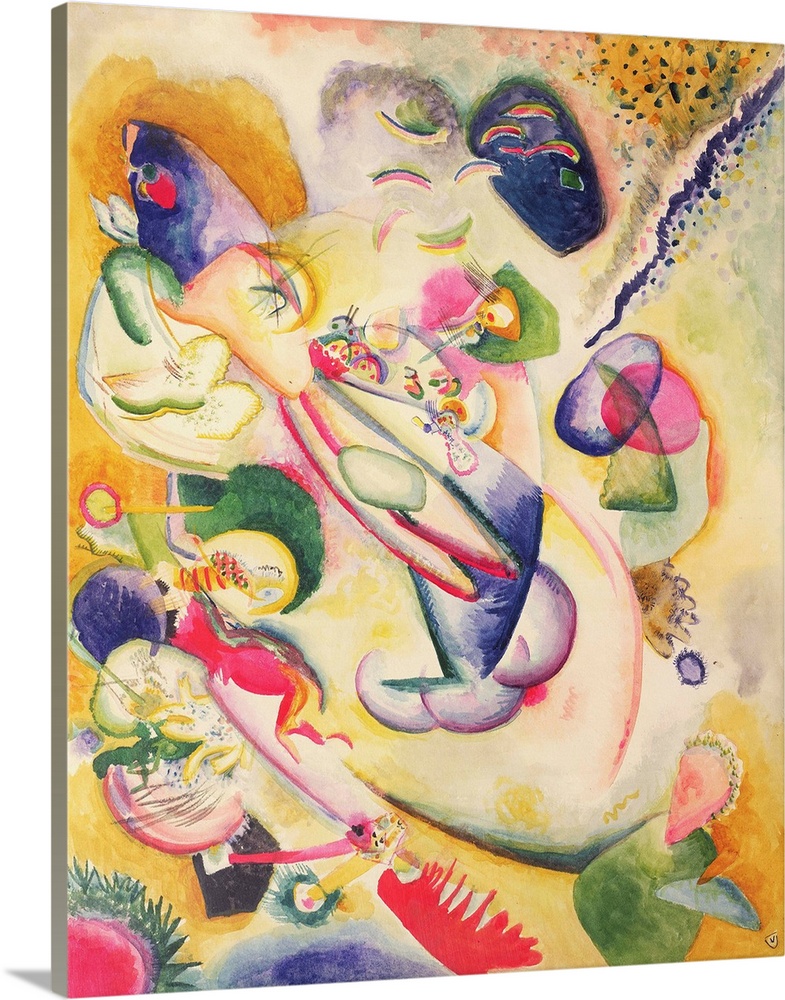 Improvisation, c.1914 (originally w/c and pencil on paper) by Kandinsky, Wassily (1866-1944)