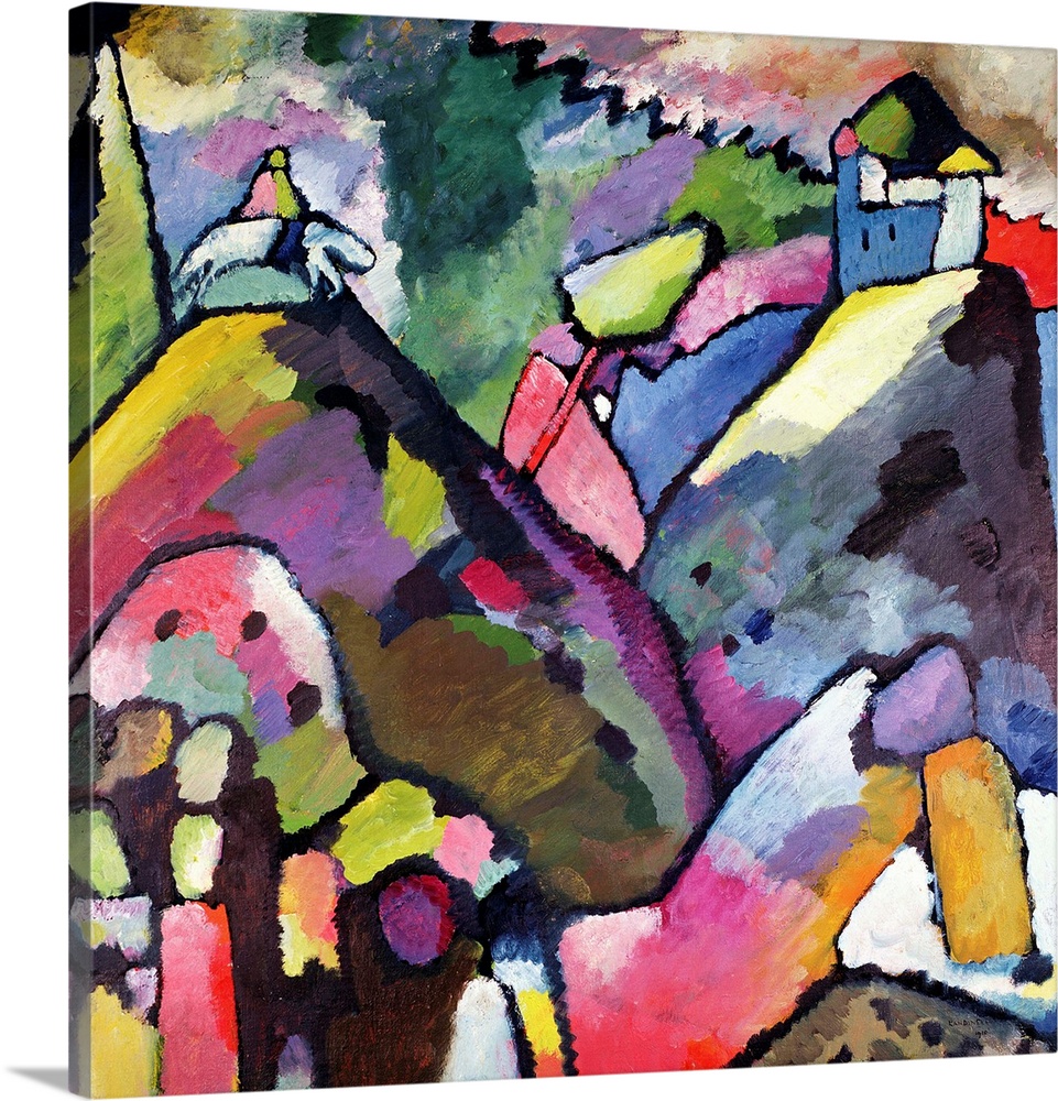 Improvisation 9, 1910 (originally oil on canvas) by Kandinsky, Wassily (1866-1944)