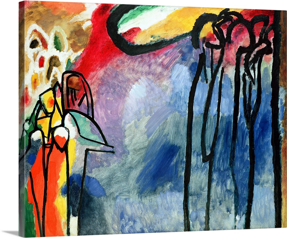 Improvisation No. 19, 1911 (originally oil on canvas) by Kandinsky, Wassily (1866-1944)