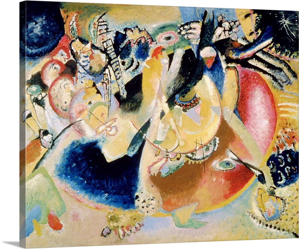 Improvisation of Cold Forms, 1914 (originally oil on canvas) by Kandinsky, Wassily (1866-1944)