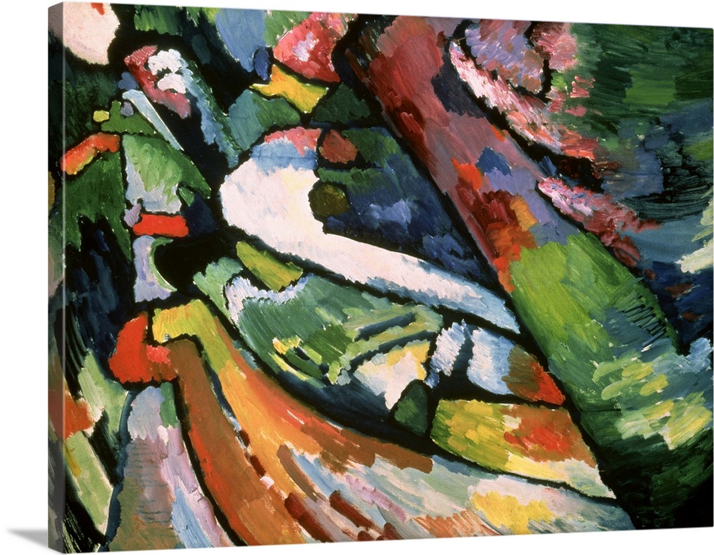 Improvisation VII, 1910 (originally oil on canvas) by Kandinsky, Wassily (1866-1944)