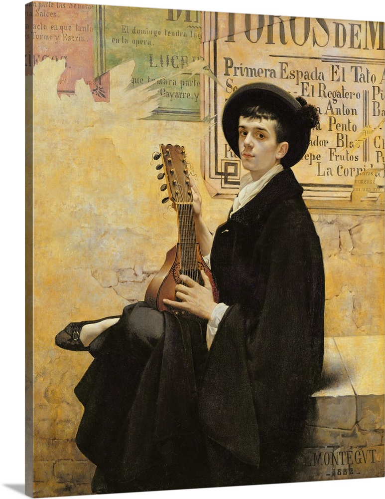 XIR222444 In Spain, 1882 (oil on canvas)  by Montegut, Louis (b.1855); 150x125 cm; Musee des Beaux-Arts, Nimes, France; Gi...