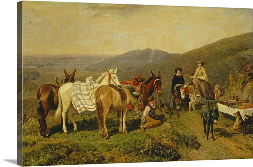 BAL13898 In the Malvern Hills, 1858 by Keyl, Friedrich Wilhelm (1823-71); Private Collection; German,  out of copyright