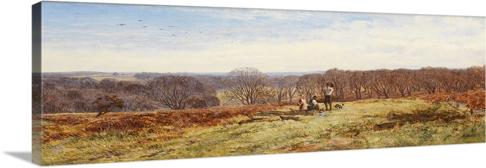 In the New Forest, Hampshire, oil on canvas.