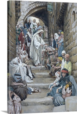 In the Villages the Sick were Brought Unto Him, illustration for The Life of Christ