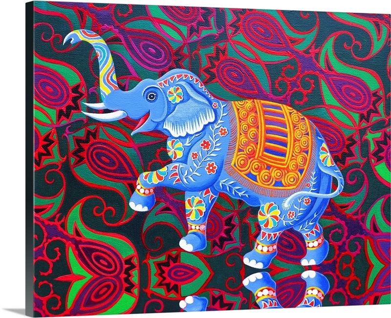 Indian Elephant, 2016 Wall Art, Canvas Prints, Framed Prints, Wall