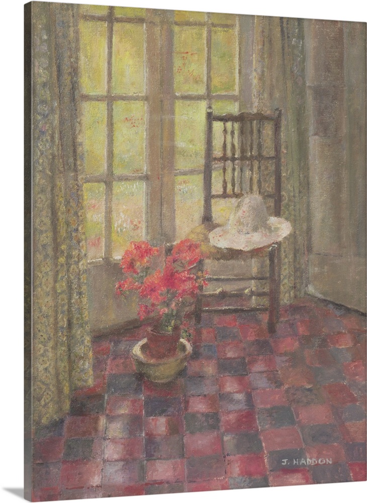 Interior with geranium.