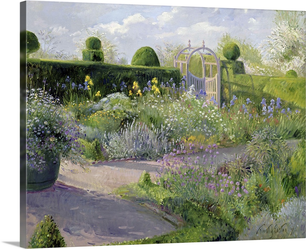 Irises in the Herb Garden, 1995