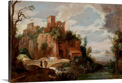 Italian Landscape With Ruins