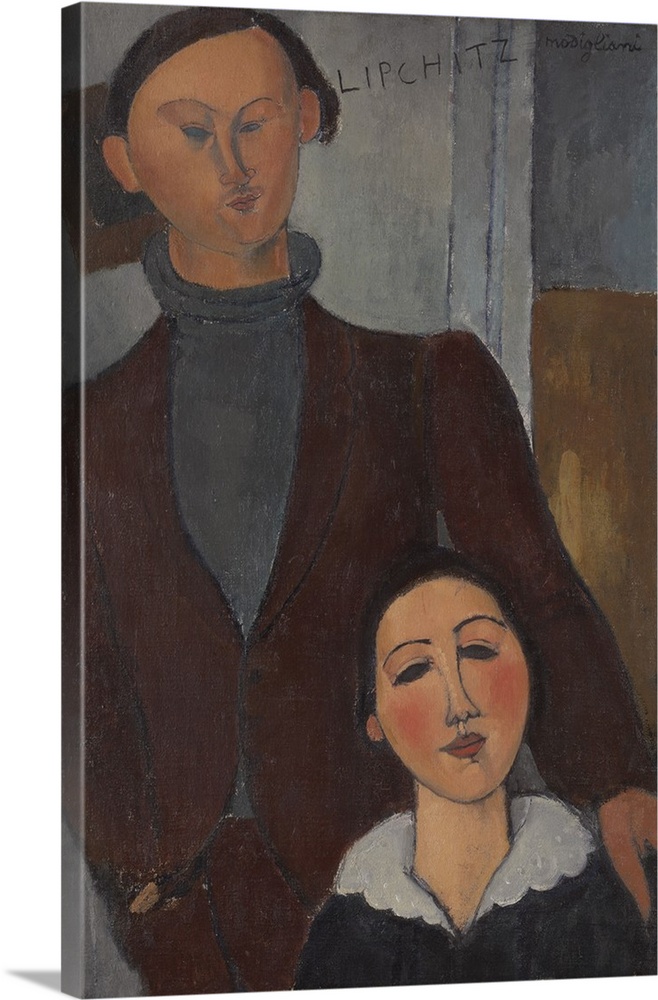 Jacques and Berthe Lipchitz, 1916, oil on canvas.