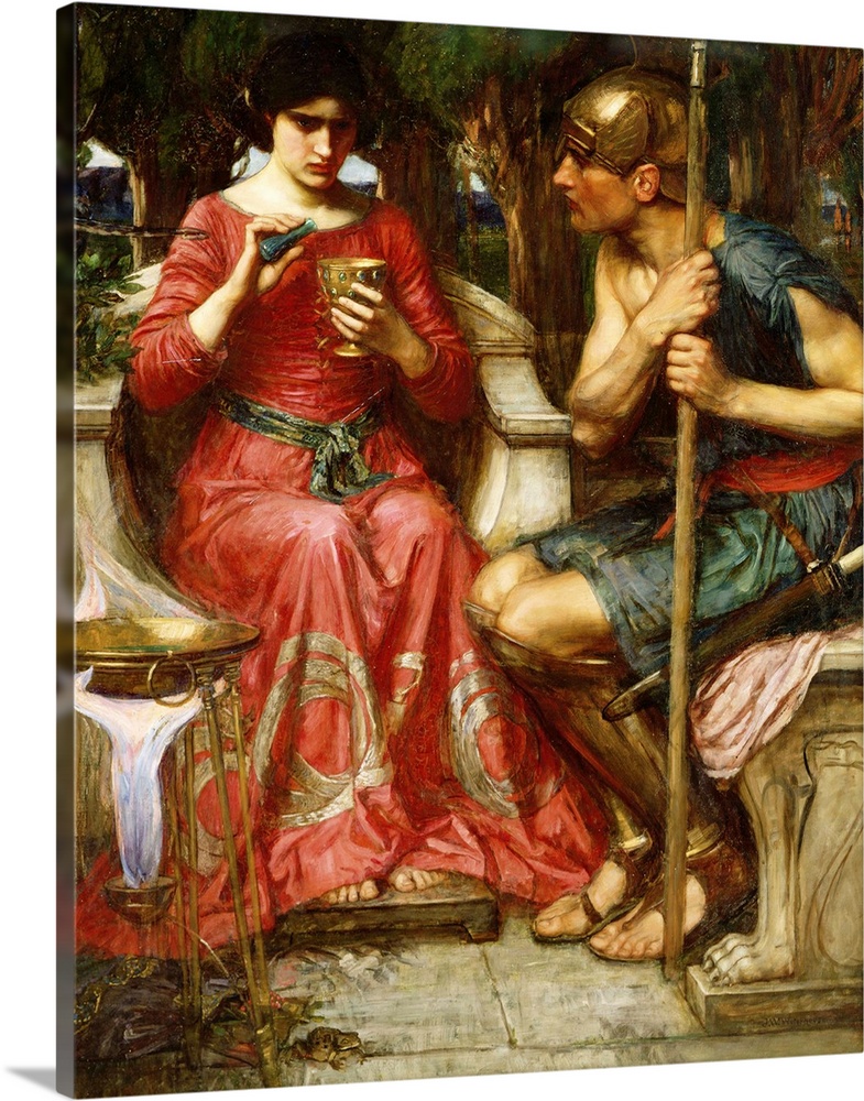 Jason and Medea, 1907 (oil on canvas) by Waterhouse, John William (1849-1917)