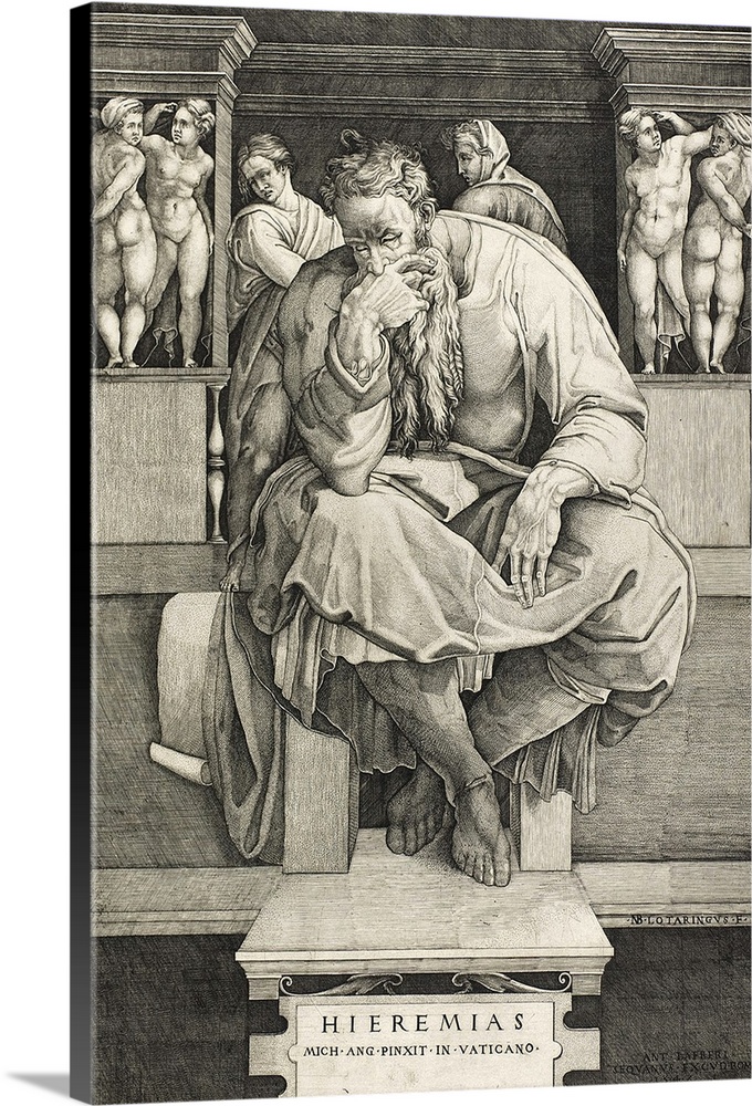 Jeremiah, 1547, engraving on paper.