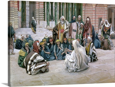 Jesus Speaking in the Treasury, illustration for The Life of Christ, c.1886-96