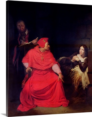 Joan of Arc (1412-31) and the Cardinal of Winchester in 1431, 1824