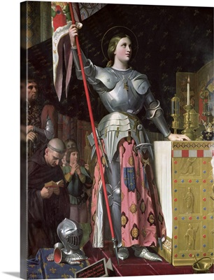 Joan of Arc (1412-31) at the Coronation of King Charles VII (1403-61)
