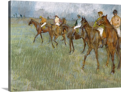 Jockeys in the Rain, c.1886
