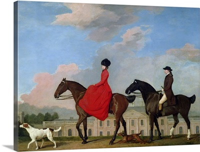 John and Sophia Musters riding at Colwick Hall, 1777