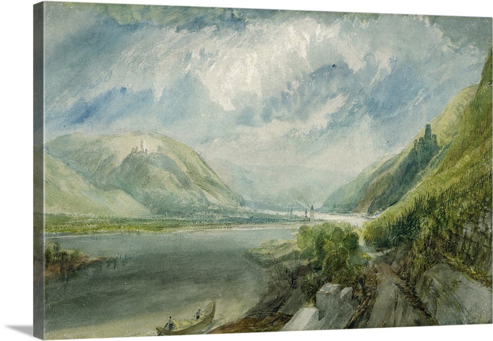 BAL75922 Junction of the Lahn, 1817 (gouache and w/c)  by Turner, Joseph Mallord William (1775-1851); gouache and watercol...