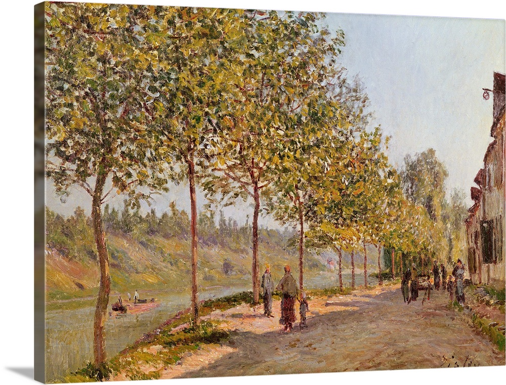 XIR156237 June Morning in Saint-Mammes, 1884 (oil on canvas)  by Sisley, Alfred (1839-99); Bridgestone Museum of Art, Toky...