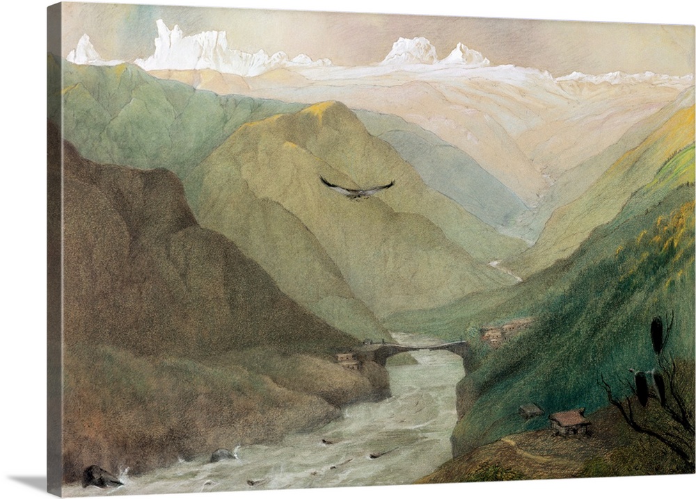 BAL67251 Kashmir, c.1860 (w/c)  by Landseer, George (c.1834-78); watercolour on paper; Victoria