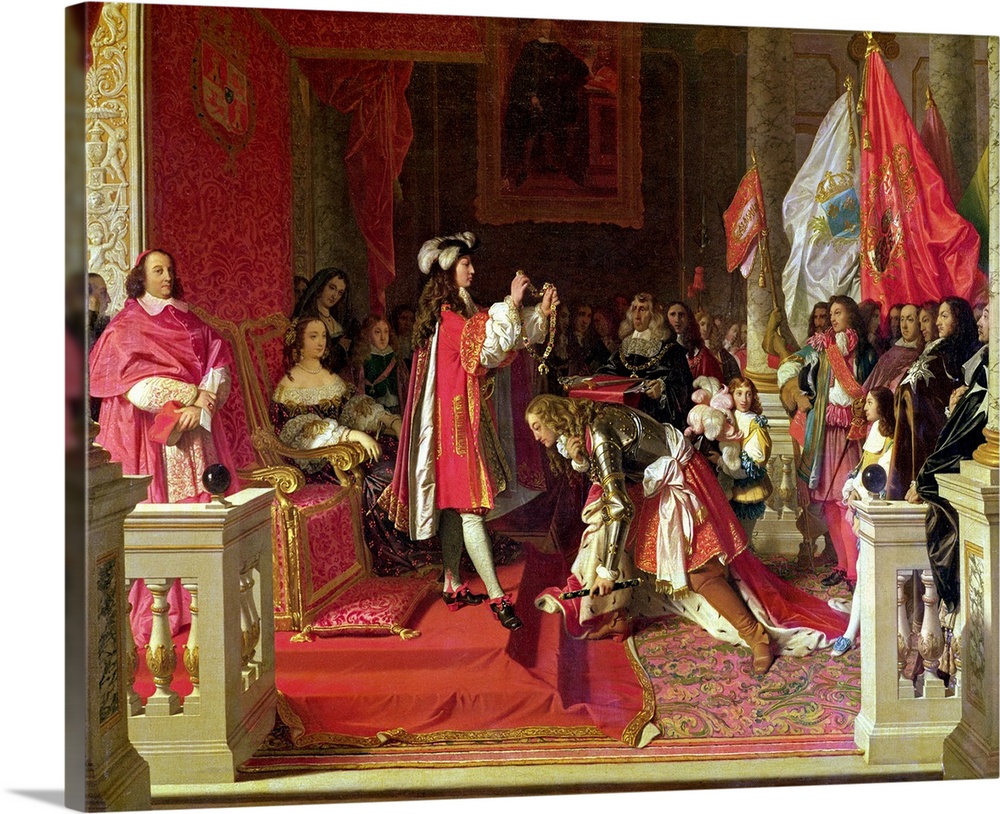 XIR57494 King Philip V (1683-1746) of Spain Making Marshal James Fitzjames (1670-1734) Duke of Berwick a Cavalier of the G...