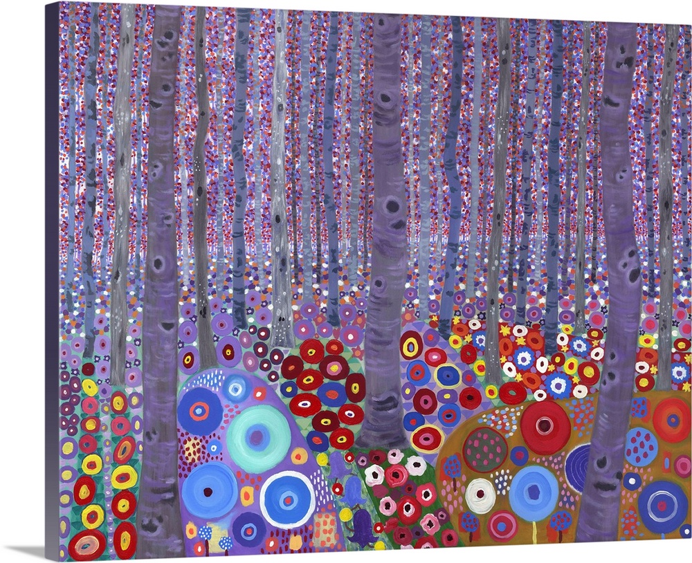 Klimt's Forest, 2010, (acrylic on canvas)