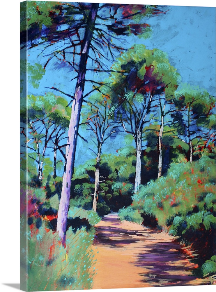 Koukounaries, 2024. (Originally acrylic on board.)