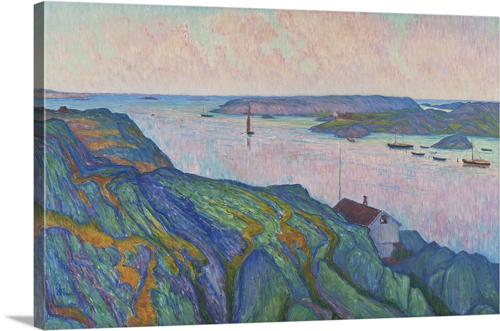 Kyrkesund, 1911 (originally oil on canvas) by Nordstrom, Karl Fredrick (1855-1923)