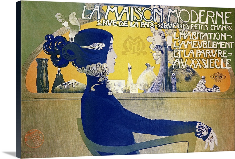 BAL1480 La Maison Moderne, c.1902 (poster)  by Orazi, Manuel (1860-1934); Musee des Arts Decoratifs, Paris, France; Italia...