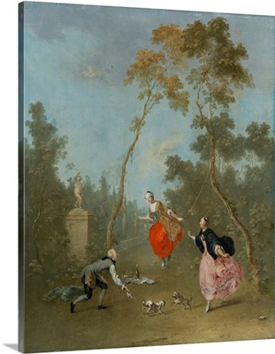 Lady On A Swing - Gallant Scene In The Park 1, C1760