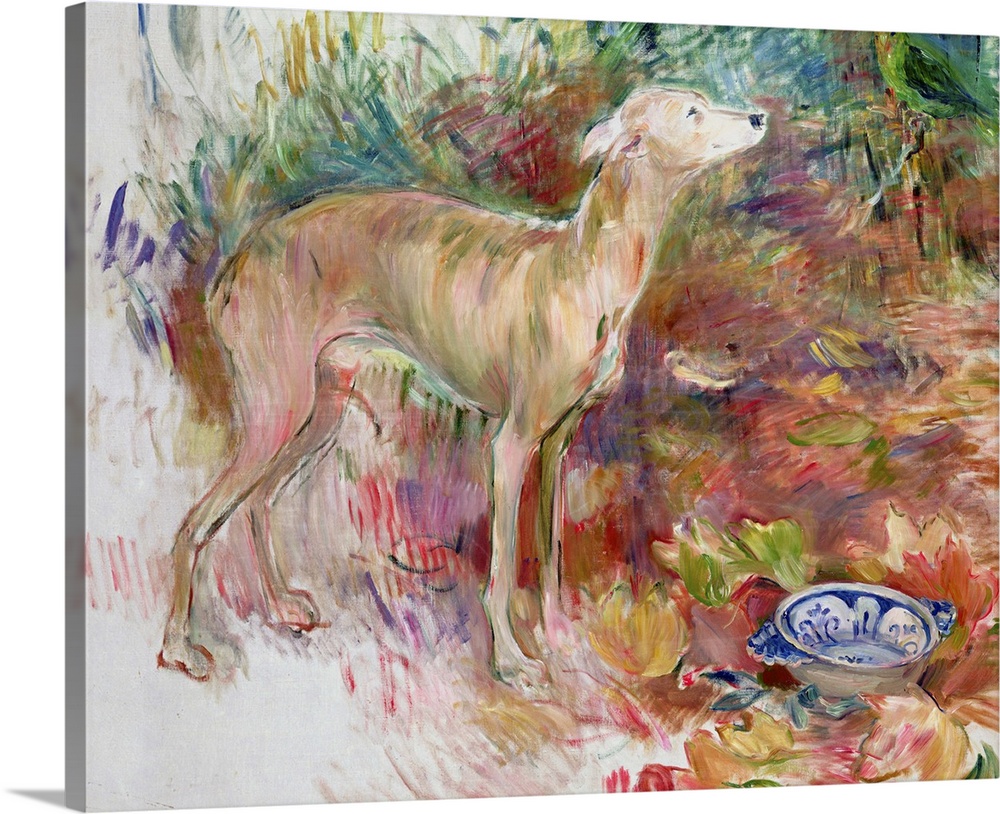 XIR179372 Laerte the Greyhound, 1894 (oil on canvas); by Morisot, Berthe (1841-95); 81x100 cm; Private Collection; Giraudo...