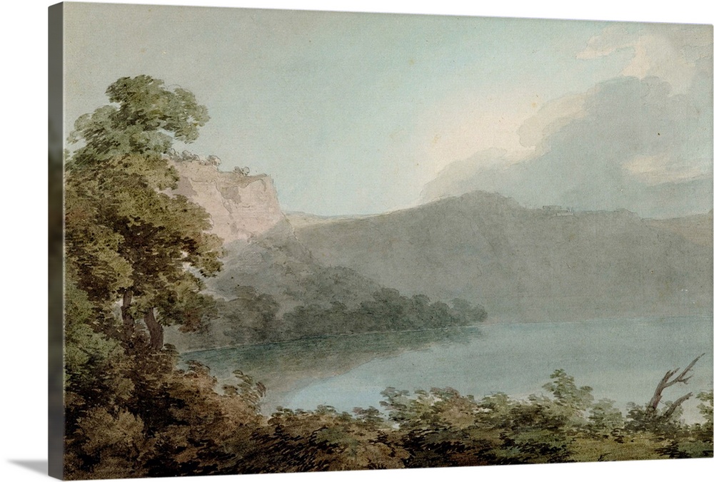 Lake of Vico Between Rome and Florence, 1783 (graphite