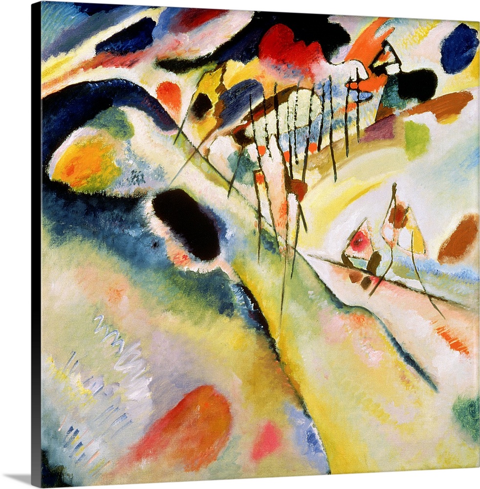 Landscape, 1913 (originally oil on canvas) by Kandinsky, Wassily (1866-1944).