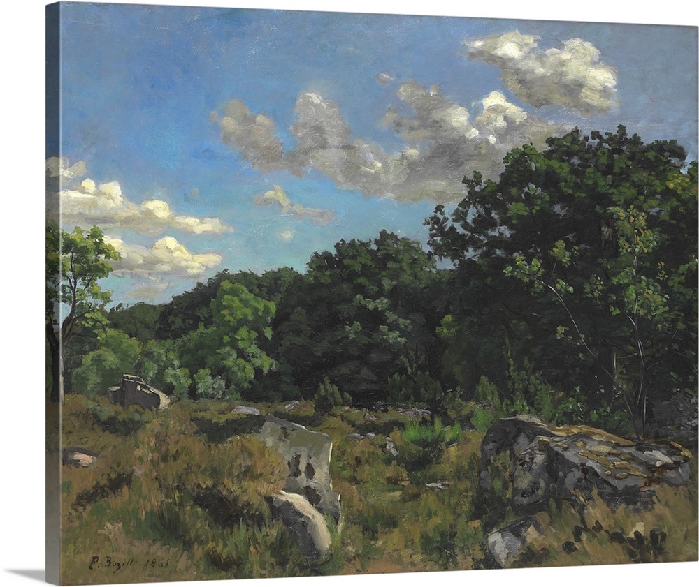 Landscape at Chailly, 1865, oil on canvas.