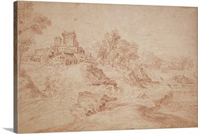 Landscape with a castle, 1716-18