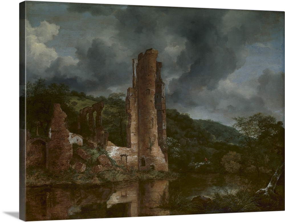 Landscape with the Ruins of the Castle of Egmond, 1650-55, oil on canvas.