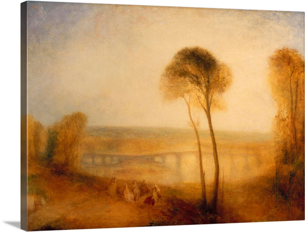 MFA212194 Credit: Landscape with Walton Bridges, c.1845 (oil on canvas) by Joseph Mallord William Turner (1775-1851)Privat...
