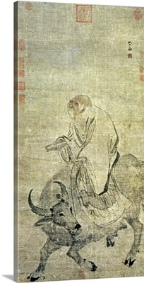 Lao-tzu (c.604-531 BC) riding his ox, Chinese, Ming Dynasty (1368-1644)