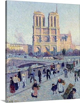 Le Quai St. Michel And Notre Dame, 1901