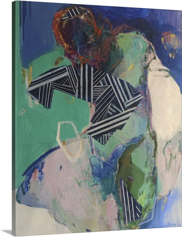 Let me be 1, 2023. (Originally acrylics and pastels on canvas.)