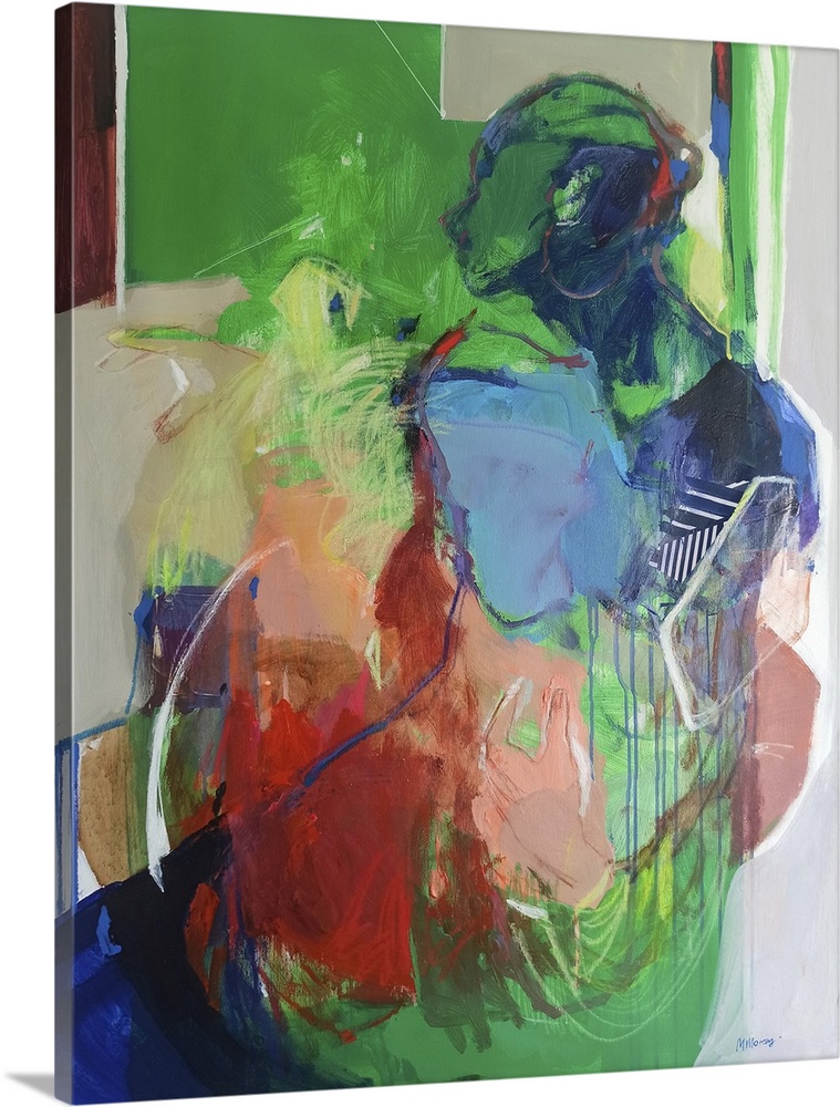 Let me be 2, 2023. (Originally acrylics and pastels on canvas.)