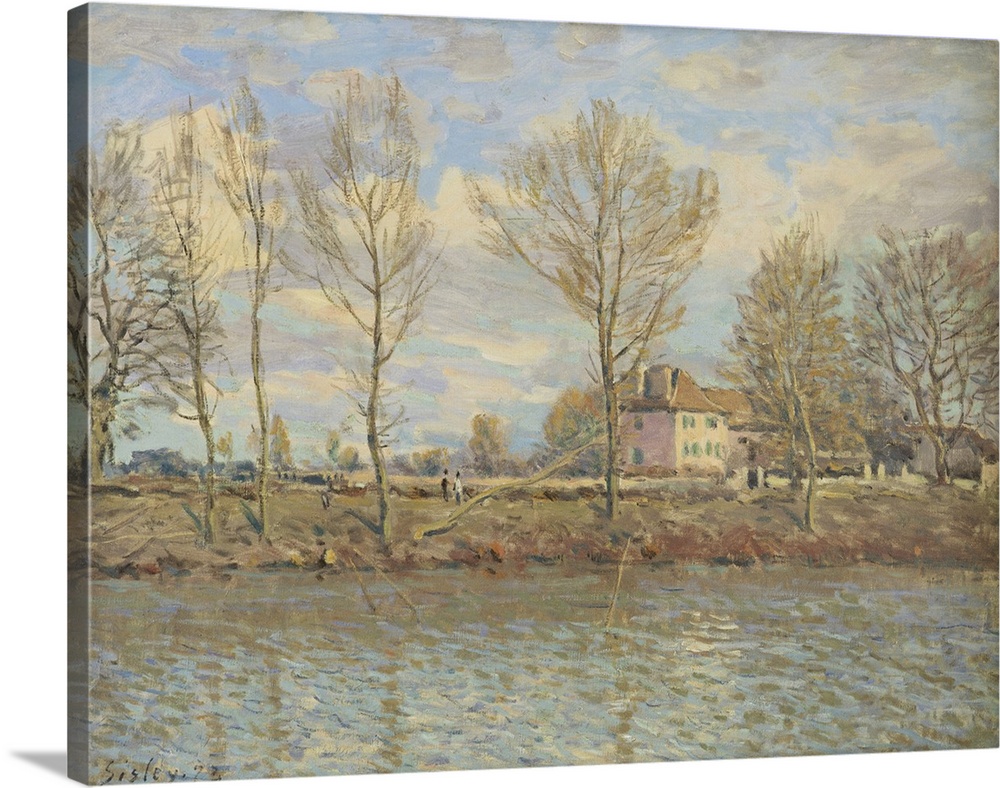 Originally oil on canvas. By Sisley, Alfred (1839-99).