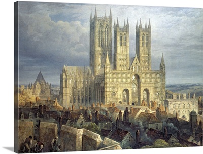 Lincoln Cathedral from the North West, c.1850