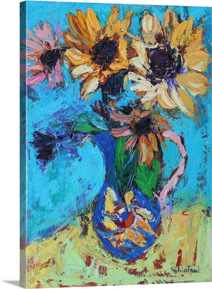Little Sunflowers.  By Sylvia Paul.