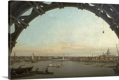 London seen through an arch of Westminster Bridge, 1746 7