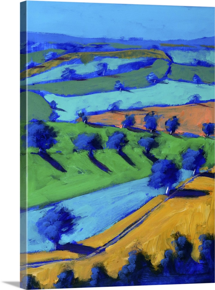 Looking north, 2024. (Originally acrylic on board.)