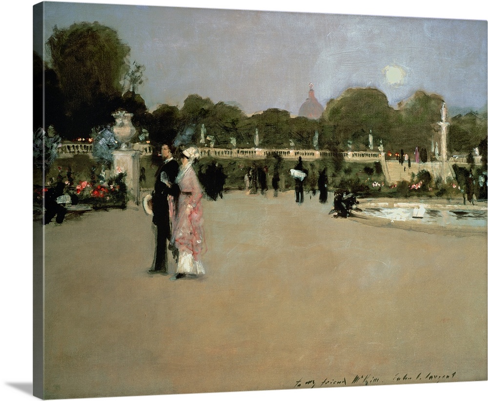 SSI55066 Credit: Luxembourg Gardens at Twilight by John Singer Sargent (1856-1925)Minneapolis Institute of Arts, MN, USA/ ...